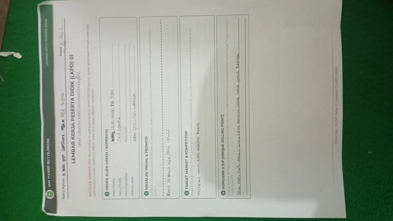 Brief UMKM Es Kelapa Muda