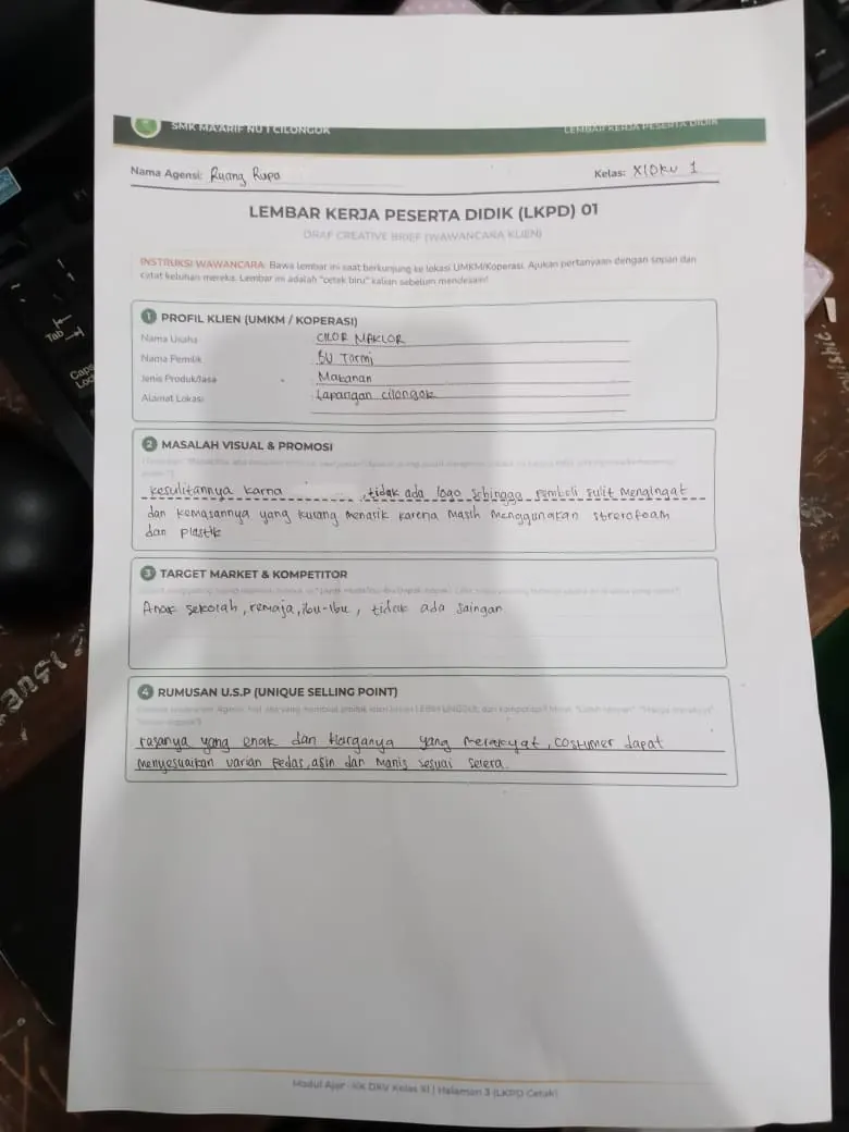 Brief UMKM CilorMaklor