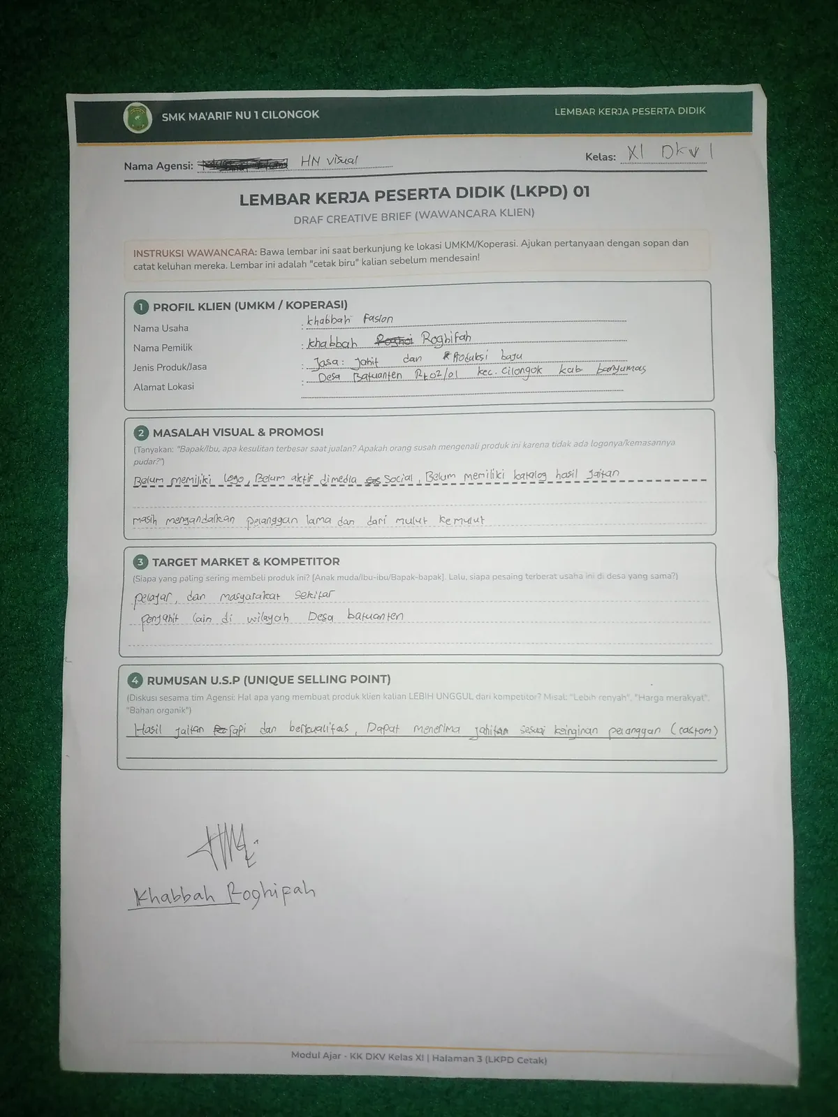 brief umkm